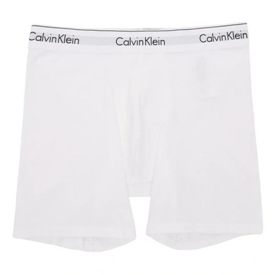 Shop Calvin Klein Underwear Two-pack White Low-rise Boxer Briefs