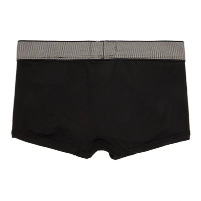 Shop Calvin Klein Underwear Black Customized Stretch Low-rise Trunk Boxer Briefs In 001 Black