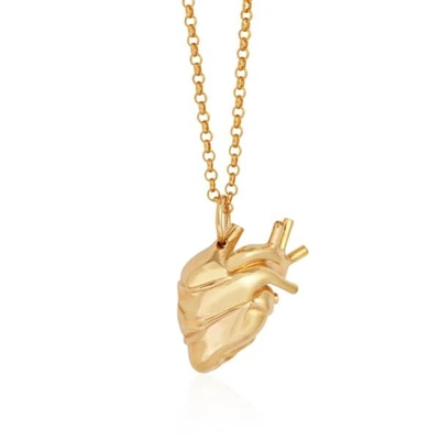 Strange Fruit Heart Pendant Gold