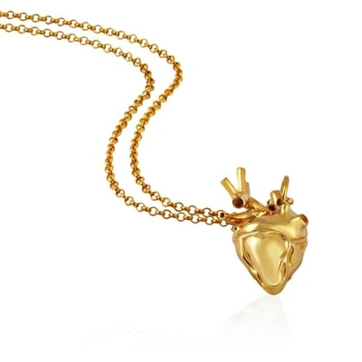 Strange Fruit Heart Pendant Gold