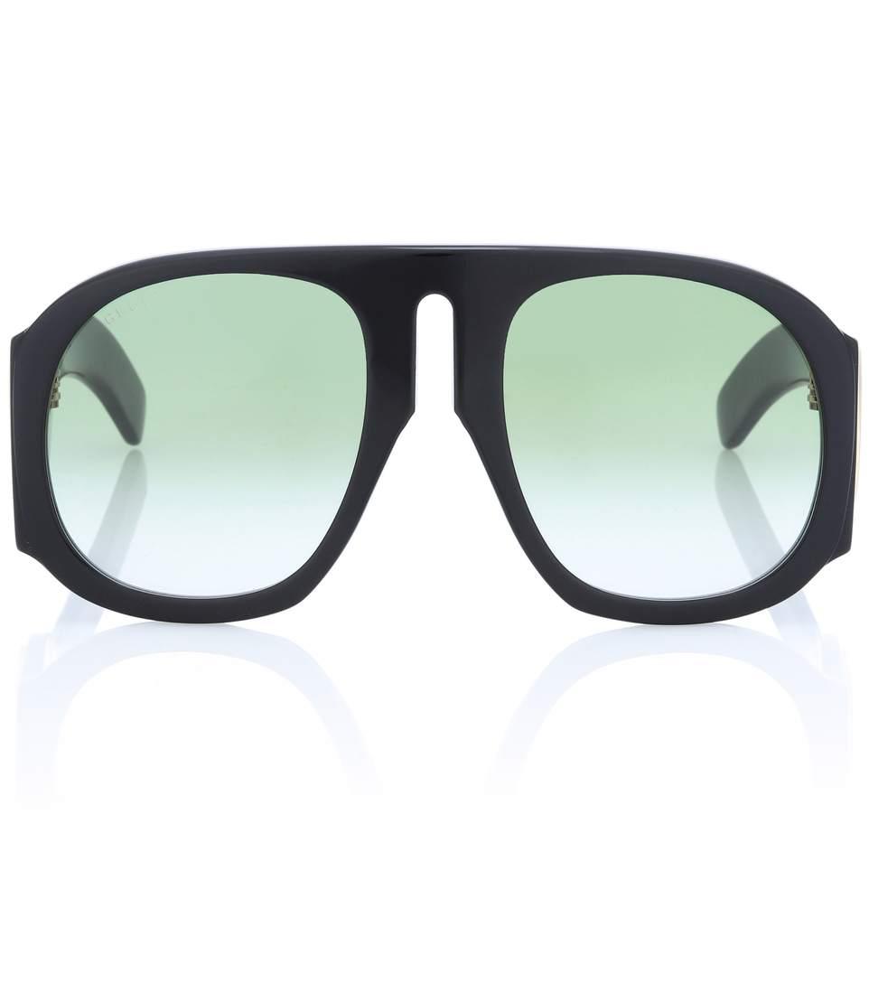gucci large aviator sunglasses