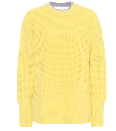 Shop Victoria Victoria Beckham Wool Sweater In Yellow
