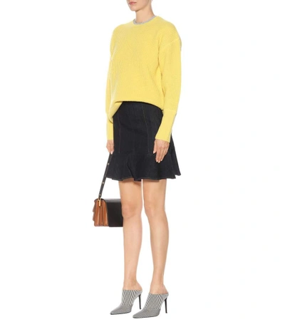 Shop Victoria Victoria Beckham Wool Sweater In Yellow