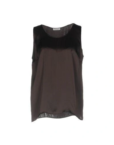 Shop Gran Sasso Tops In Deep Purple