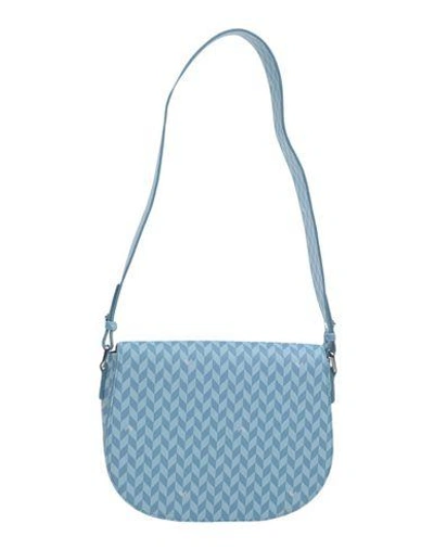 Shop Mia Bag Woman Shoulder Bag Sky Blue Size - Textile Fibers