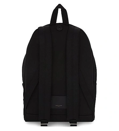 Shop Saint Laurent Waiting For Sunset Cotton Backpack In Black Multi