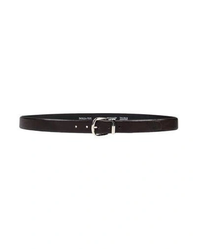 Shop Patrizia Pepe Belts In Dark Brown