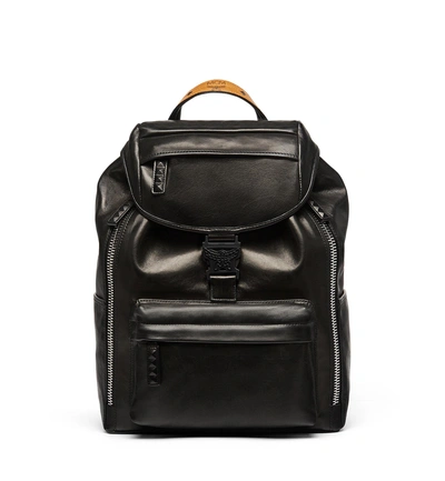Shop Mcm Killian Backpack In Lambskin Leather In Bk