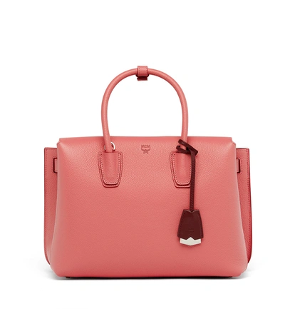 Shop Mcm Milla Tote In Park Avenue Leather In Rq