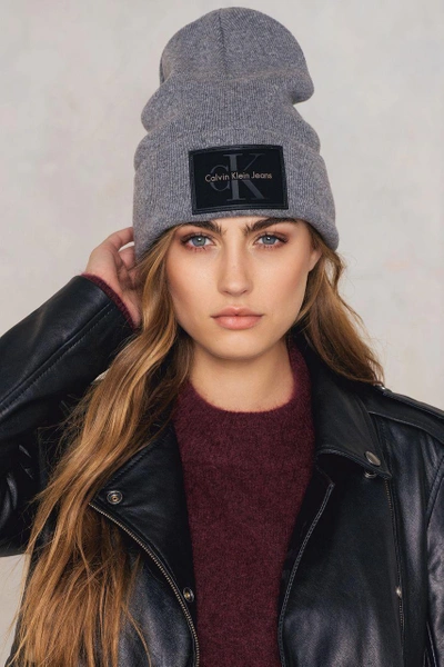 Calvin klein 2024 beanie grey