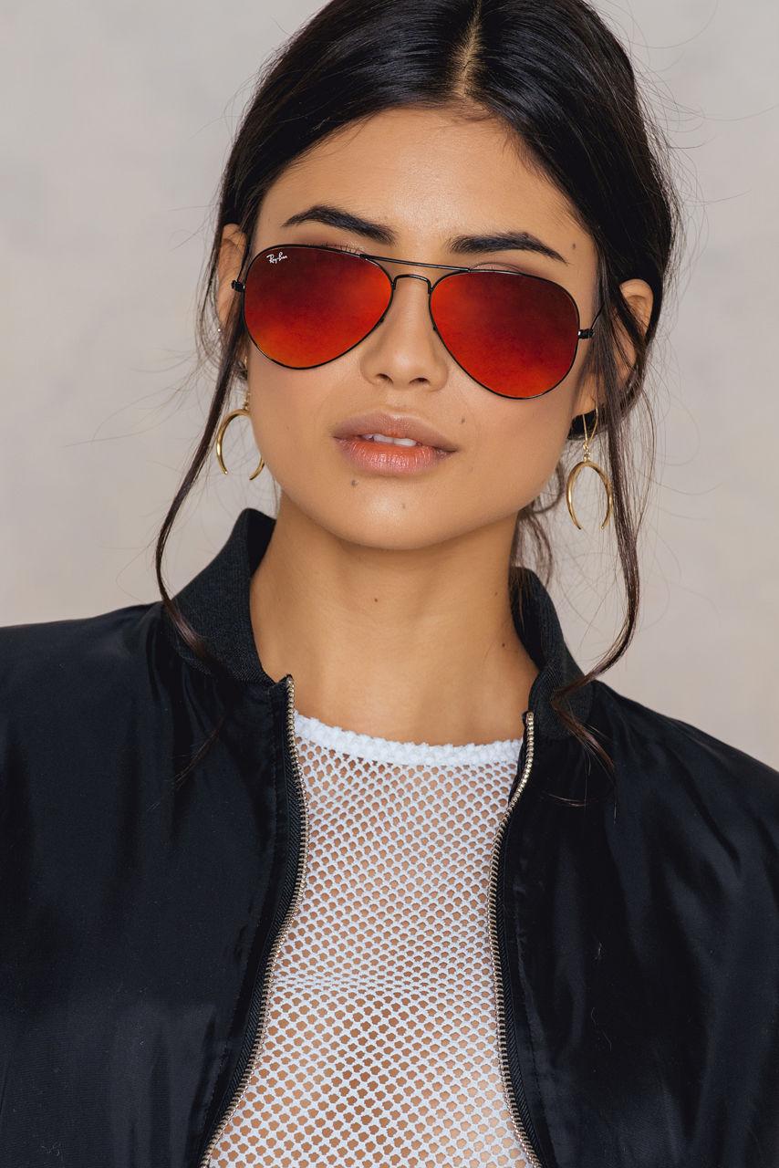 ray ban aviator orange