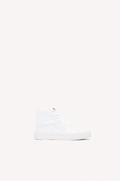 Vans Sk8 Hi Sneakers To Boot In Solid Colors In White