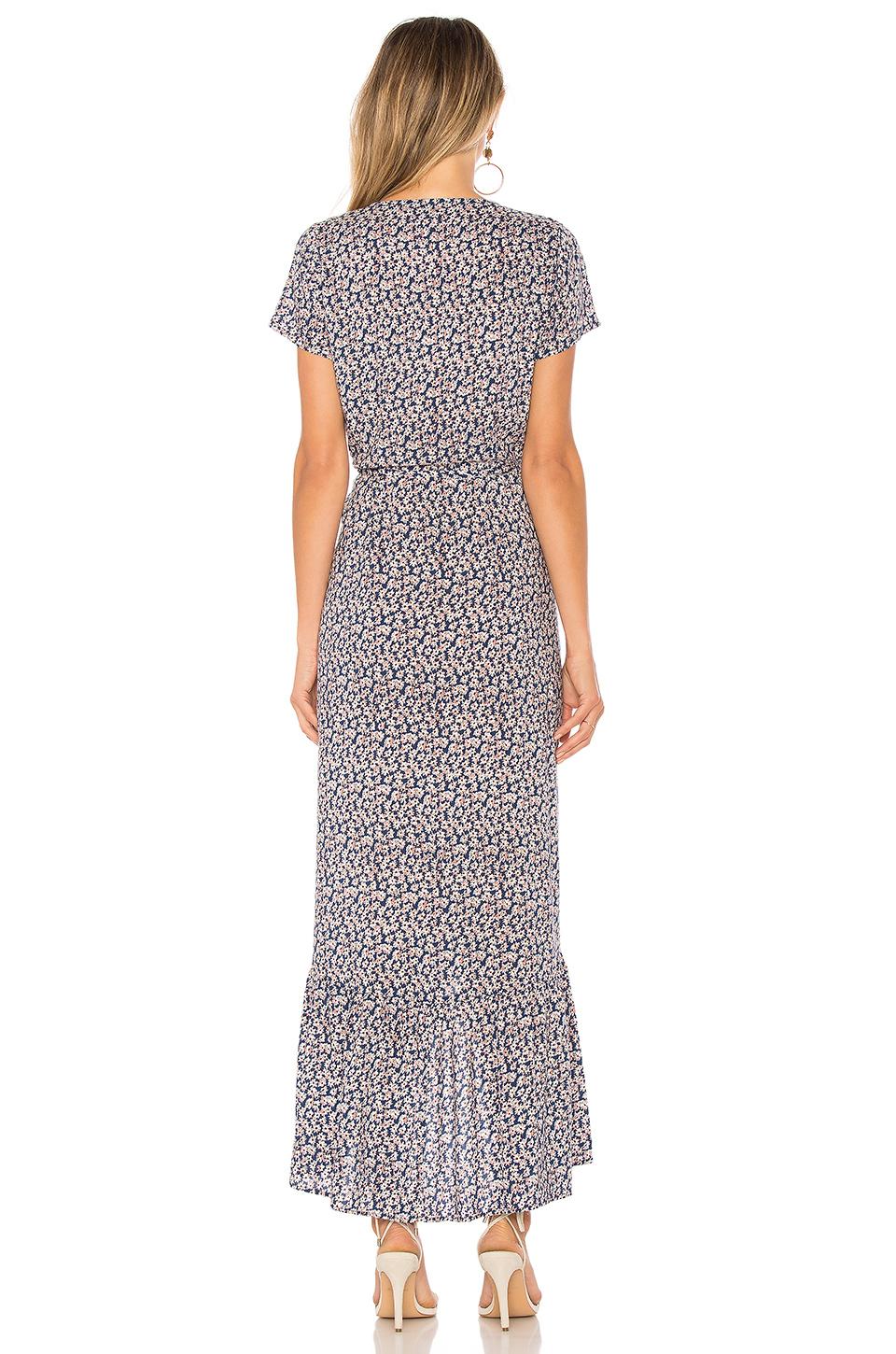 auguste daisy love wrap maxi dress