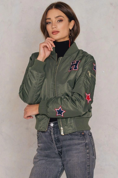 Tommy Hilfiger Claudia Thermore Insulated Bomber - Green | ModeSens