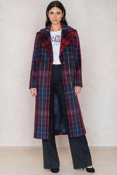 Tommy Hilfiger Gigi Hadid Wool Coat - Red, Multicolor In Red,multicolor |  ModeSens