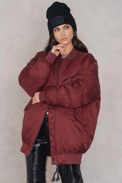 Shop Hunkydory Cool Oversized Jacket - Red