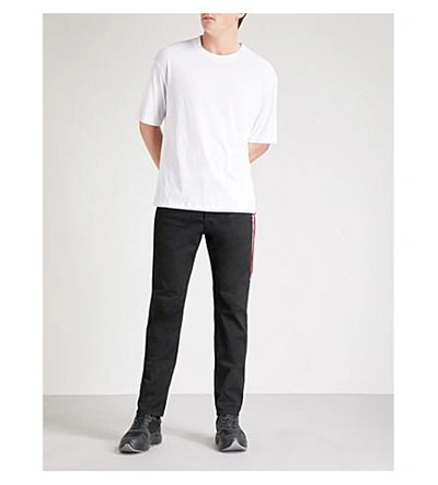 Diesel Larkee-beex Regular-fit Tapered Jeans In Grey Black | ModeSens