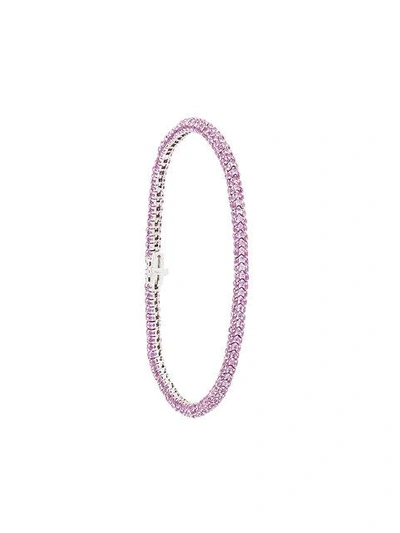 Shop Christian Koban Clou 18kt Gold Pink Sapphire Bracelet