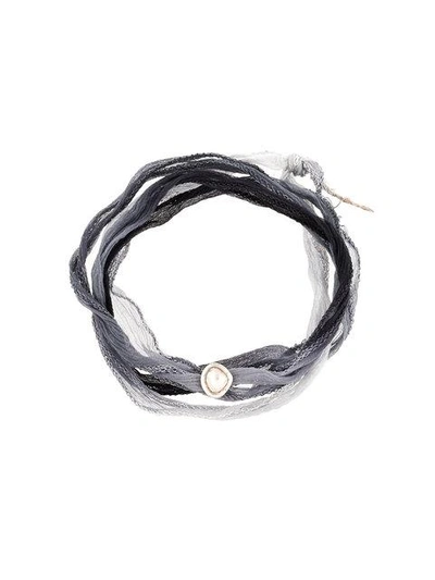 Shop Christian Koban Slice Diamond Choker Bracelet - Grey