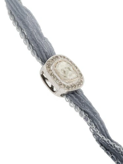 Shop Christian Koban Slice Diamond Choker/bracelet In Grey