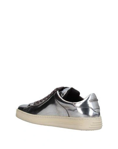 Shop Tom Ford Sneakers In Silver