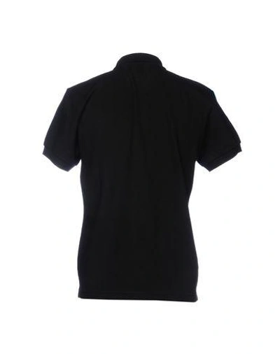 Shop Moschino Swim Polo Shirts In Black