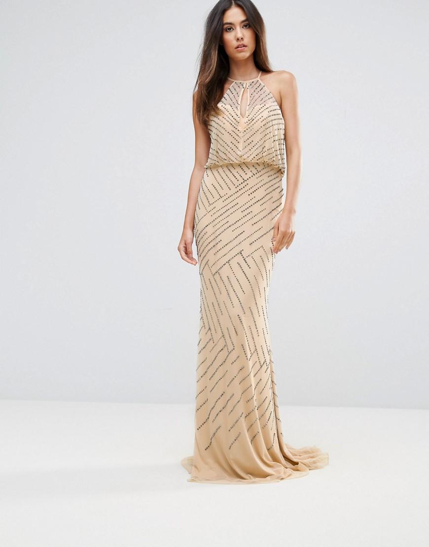 forever unique embellished maxi dress