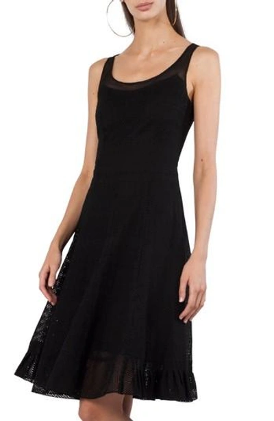 Shop Akris Punto Perforated Tank Dress In Black