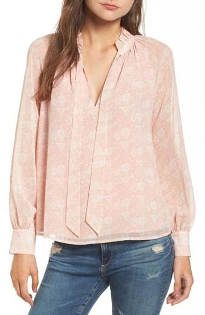 Shop Rebecca Minkoff Viko Blouse In Light Pink Multi