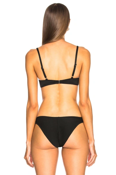 Shop Fleur Du Mal Balconette Bikini Top In Black