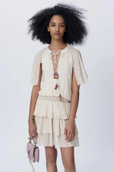 Shop Rebecca Minkoff Pebble Dress In Off White Multi