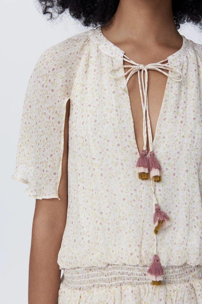 Shop Rebecca Minkoff Pebble Dress In Off White Multi