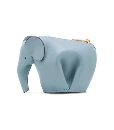 Shop Loewe Blue Elephant Coin Purse