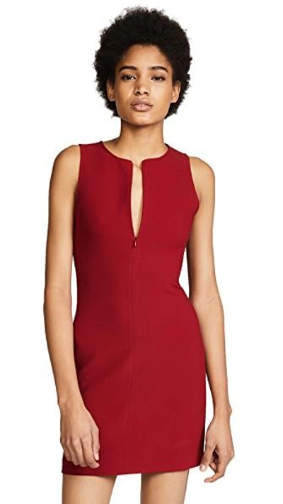 Shop Elizabeth And James Cullin Dress With Zip Placket In Ruby