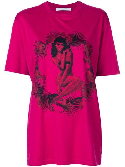 Givenchy Pin-up Girl-print Cotton-jersey T-shirt