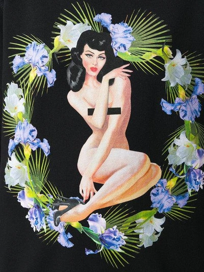 pin-up Birds of Paradise print sweatshirt