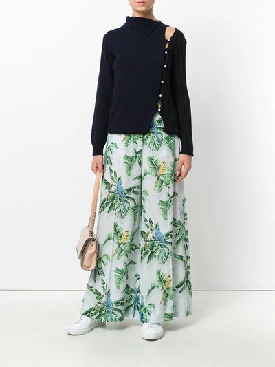 Shop Stella Mccartney Paradise Trousers In Blue