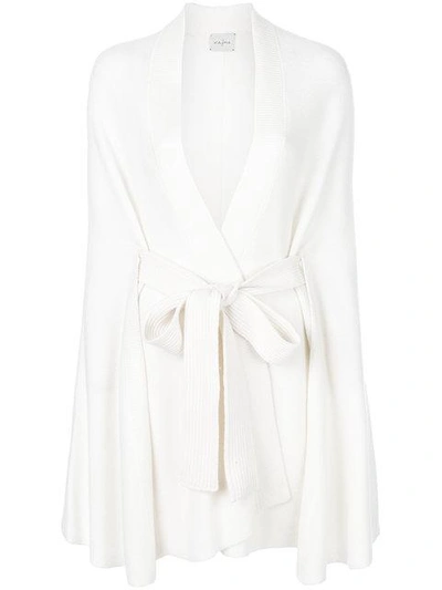 Shop Le Kasha Cashmere Yatomi Cape In White