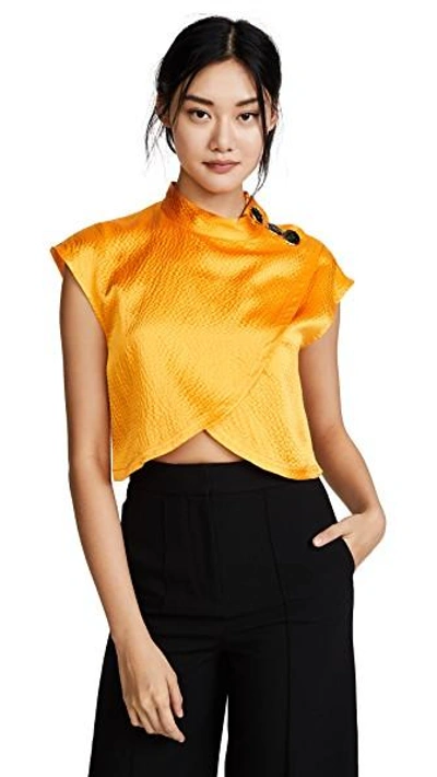 Shop Rachel Comey Phelan Top In Tangerine