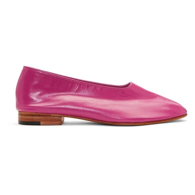 Shop Martiniano Pink Glove Slippers In Fuchsia