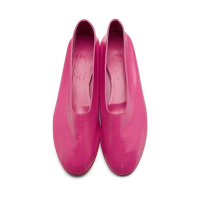 Shop Martiniano Pink Glove Slippers In Fuchsia