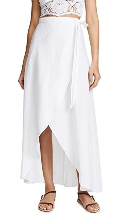 Shop Miguelina Ballerina Skirt In Pure White