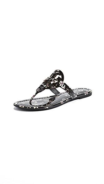 floral tory burch miller sandals