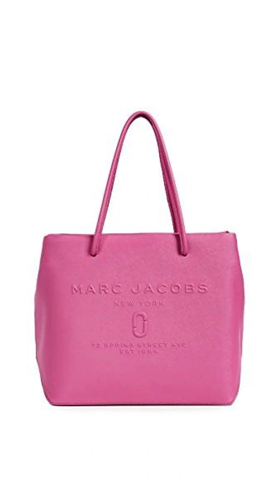 Shop Marc Jacobs Logo Shopper Tote In Hydrangea