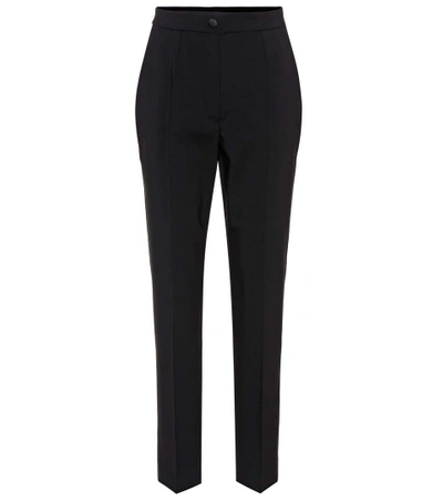 Shop Dolce & Gabbana Wool-crêpe Trousers