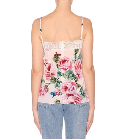 Shop Dolce & Gabbana Silk-blend Camisole