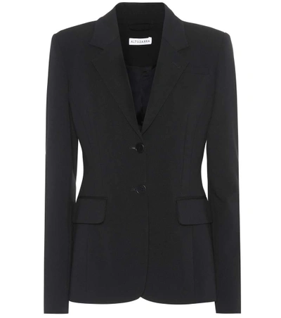 Shop Altuzarra Fenice Crêpe Jacket In Black