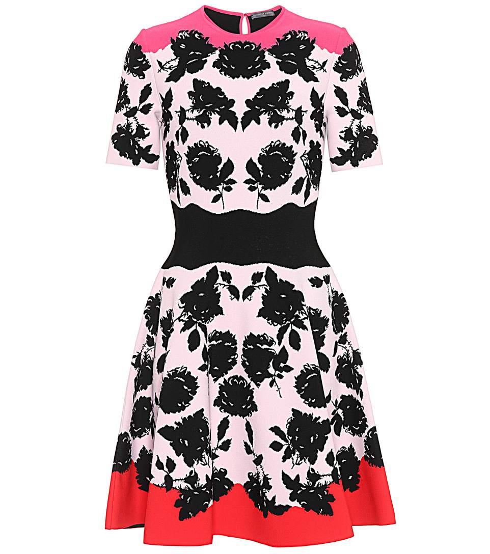 alexander mcqueen intarsia dress