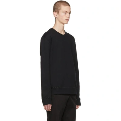 Shop Valentino Black 'rockstud Untitled' 08 Sweatshirt