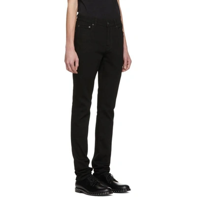 Shop Valentino Black Skinny 004 Jeans In 0no Black